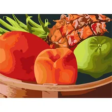 Безрамное прибытие уникальный подарок цифровая картина маслом на холсте картина по номерам декоративная картина абстрактная Натюрморт Фрукты