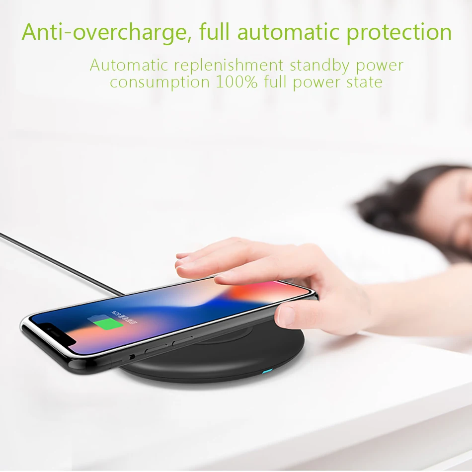 !ACCEZZ 7.5W Fast Qi Wireless Charger For iPhone X 8 8 Plus 10W Waterproof Quick Charging For Samsung Galaxy S8 S9 Plus S7 Edge (10)