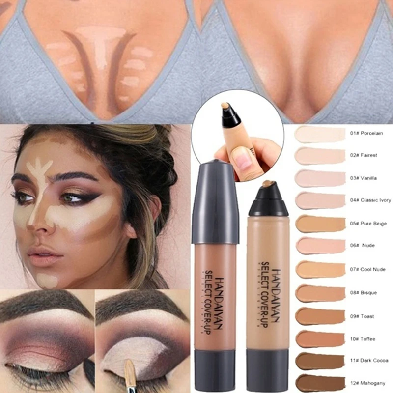 

Concealer Cream Stick Face Make Up Base Brighten Shadow Matte Long Lasting Smooth Makeup Foundation