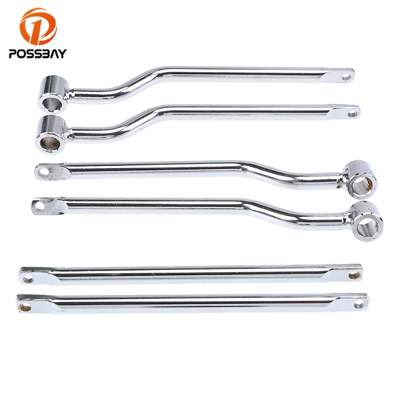 

POSSBAY 1 Set Motorcycle Saddlebag Support Bar Mounting Bracket Kit Universal Sliver For Frame Saddle Bag Mount Brackets