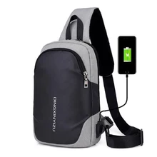 SOFIE повседневное зарядка через usb плеча сумки через плечо для мужчин большой ёмкость человек нагрудная сумка для путешествий пакет Anti Theft сумка