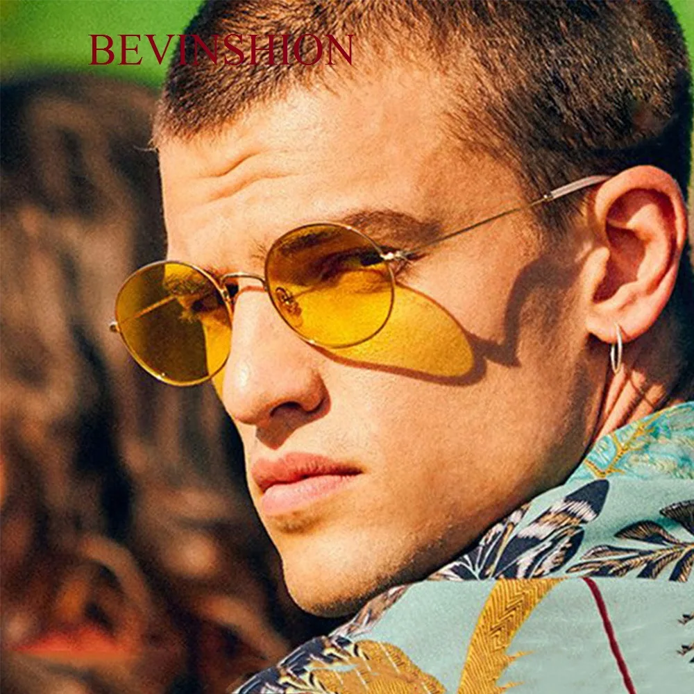 

New 2019 Vintage Hip Hop Brand Fashion Sunglasses Women Oval Sun Glasses For Men Jelly Color Lens Gradient Shades Goggles UV400