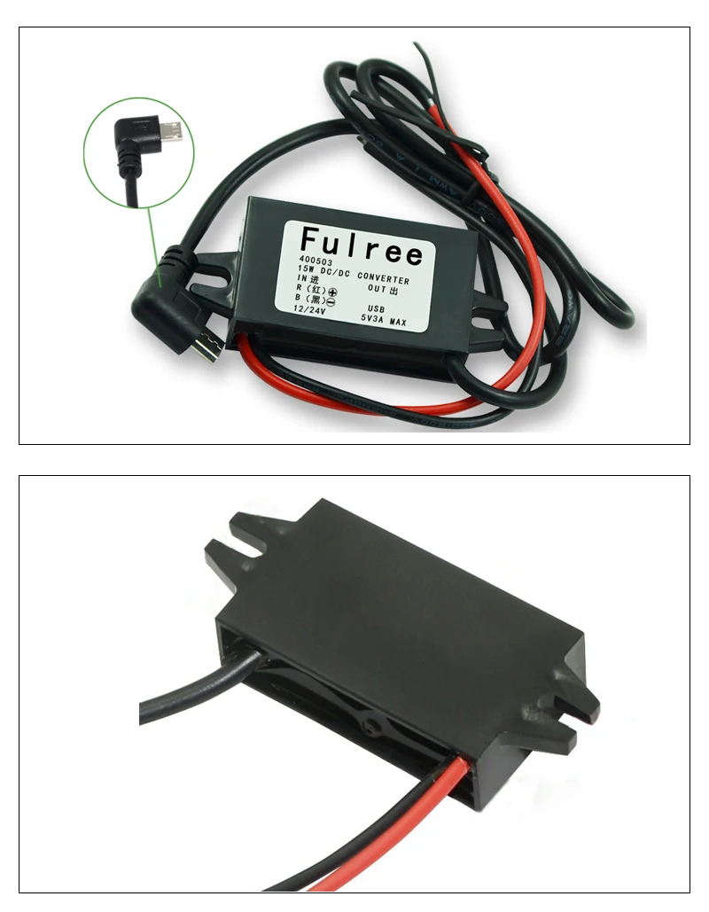 DC-DC автомобильный преобразователь напряжения 12/24 V to 5 V Шаг вниз gps понижающий модуль T Стиль MICRO USB Выход