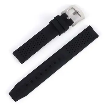 

*6-24mm Breathable Silicone Strap 1 Rubber Buckle Watchbands Sport Wrist Watch Band Men's Women's Watch Accessories*