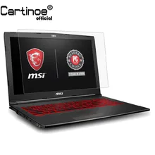 Cartinoe 15.6 Polegada 16:9 protetor de tela do portátil para msi gv62 gl62m gl63 ge63 notebook universal hd cristal guarda filme 2 peças(China)