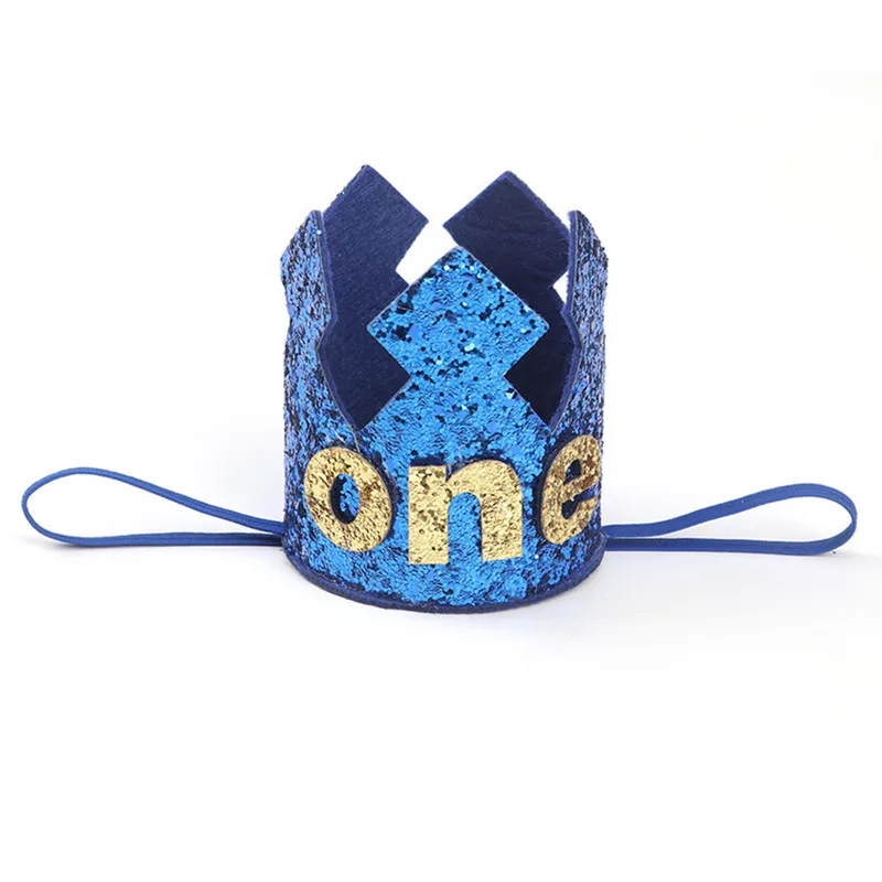blue one crown 15 шт детский душ мальчик девочка латексные шары набор конфетти 1-й День рождения украшения Дети С Днем Рождения шар 1 год Декор - Цвет: blue one crown