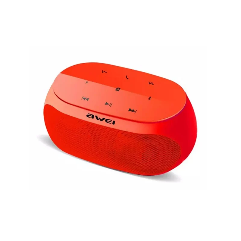 AWEI Y200 Bluetooth динамик портативный мини Динамик Звуковой бар компьютерный динамик для мобильного телефона MP3 динамик - Цвет: RED