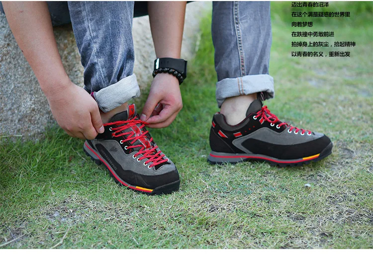 Waterproof Hiking Shoes Mountain Climbing Shoes Outdoor Hiking Boots Trekking Sport Sneakers Men Hunting Trekking