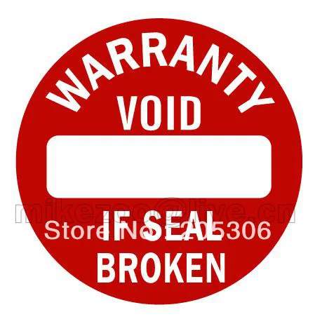 

1000pcs/lot 1.2cm Warranty sealing label sticker void if seal broken, tamper evident stickers, Item No. V15