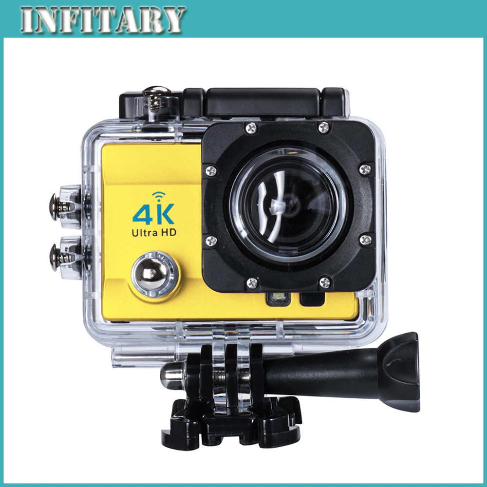  2016 Action Camera 4K Ultra HD WIFI Sport Camera 2.0 Inch 16MP 170 Wide Angle Lens 30M Waterproof Sports dv Cam 