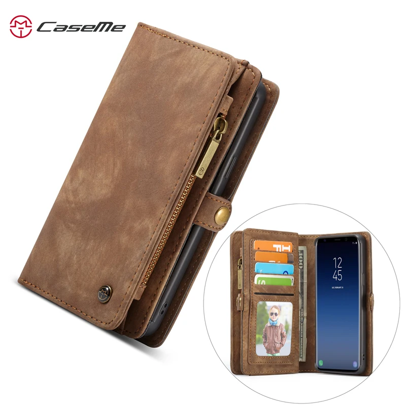 online Para Samsung Galaxy S9 s9 Mais virar caso wallet livro, saco Do Telefone de couro genuíno para Galaxy Note 9 s8 além de coque com slots de cartão