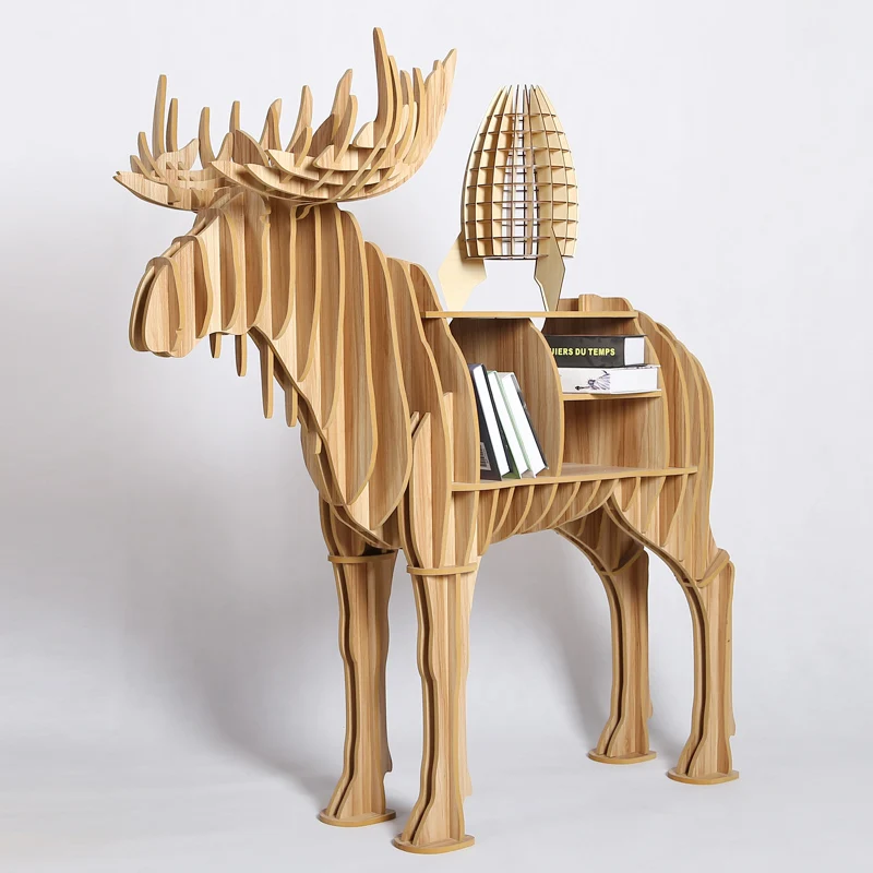 

High-end 9mm Stag Desk Wood Animal Home Furniture Coffee Table TM009M