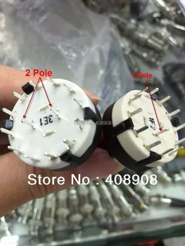 

Adjustable 1 Pole 1-12 Position PANEL PCB Wiring ROTARY SWITCH Band Switch Selector Switch 1 Pole 12 Position