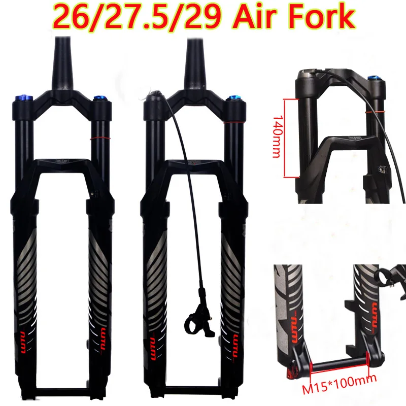 MTB велосипед Fork26 &quot27 5&quot 29er 140 ммтравер подвеска Велосипедная вилка замок