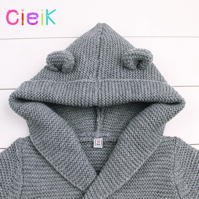 CieiK 2018 New Spring Baby Hooded Outwear Newborn Boys Jacket Rabbit Cute Infant Knitted Infant Girls Clothes Kids Winter Coats (29)