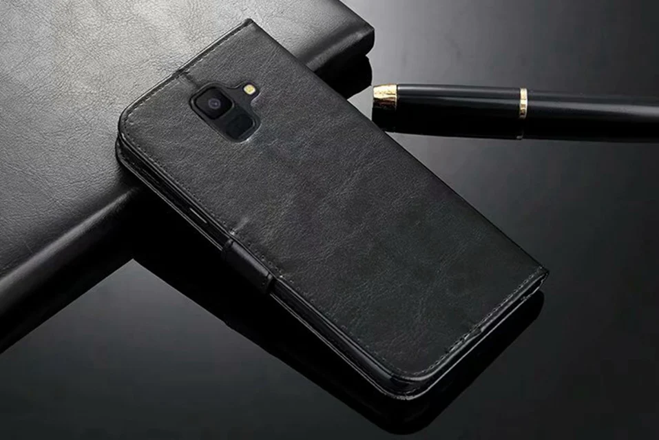 WhaY Vintage Case For Samsung Galaxy A6 2018 Case Wallet Kickstand PU Leather Luxury For Samsung A6 2018 Cover Filp Fundas Coque (8)