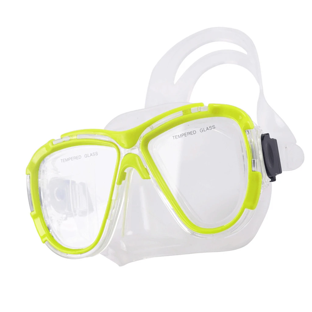 Underwater Soft Tempered Glass Anti-Fog Mask For Scuba Diving Snorkeling Freediving Swimming Diving Surfing Water Sports