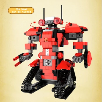 

392Pcs BB13001 DIY Assembled Toys 2.4G Smart Remote Control Building Block RC Electronic Robots For Toddlers Boy Kids Gift