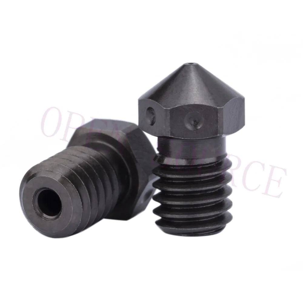 Top quality Hardened Steel V6 Nozzles for printing PEI PEEK or Carbon