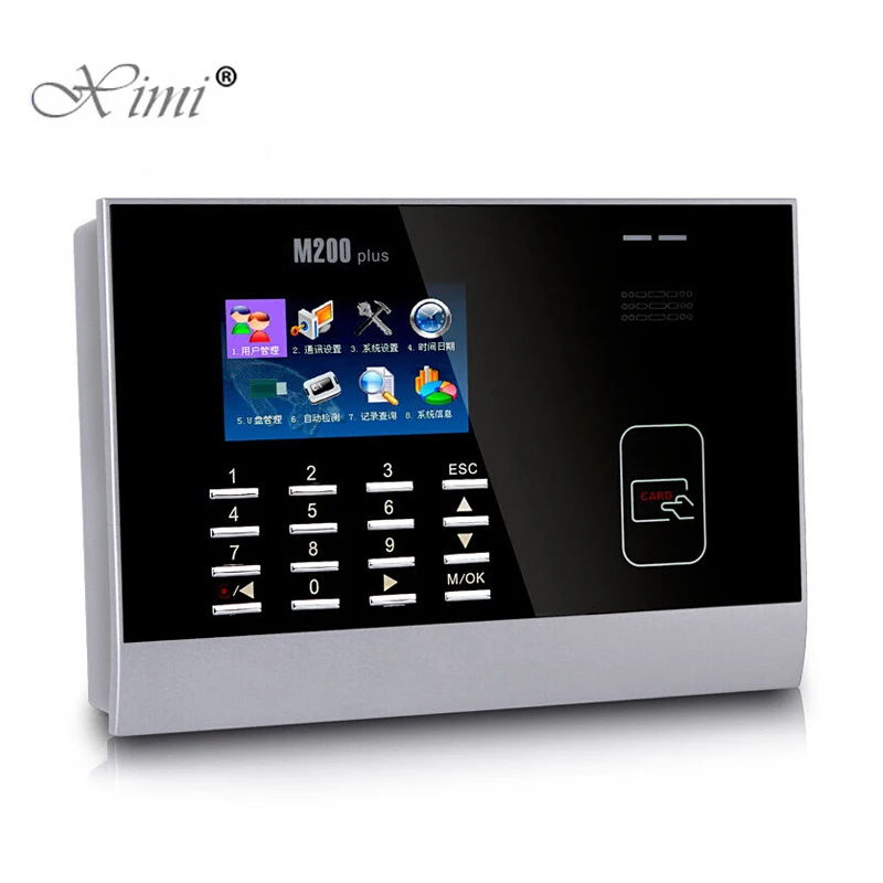 ZK M200Plus 125 кГц RFID карта биометрическое время работы со смарт картой рекордер