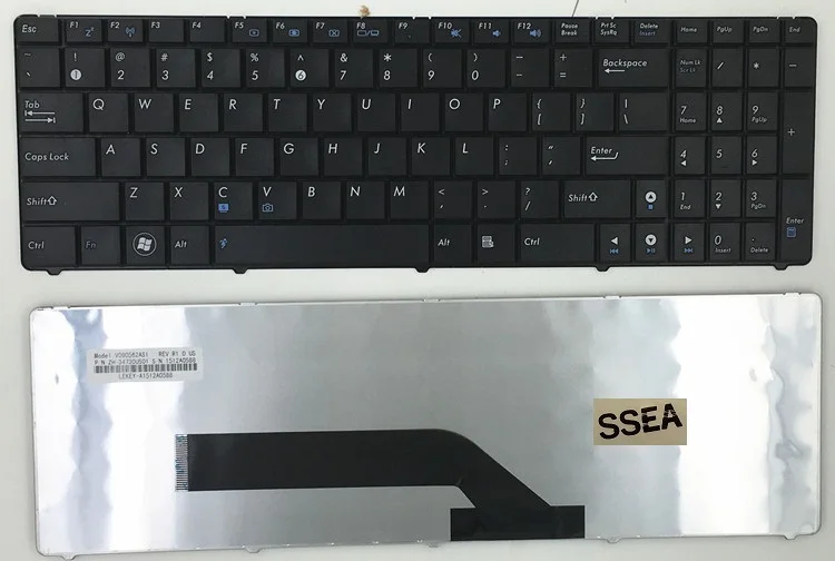 SSEA новая клавиатура для ASUS K50 X5DI K50A K50IN K61 X5DC K70 K70IJ Клавиатура ноутбука на