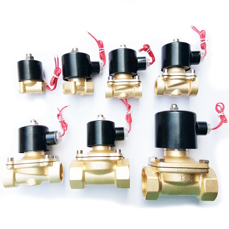 Латунь Электромагнитный клапан пневматический клапан для воды/нефти/газа DN6 DN20 DN8 220 V DC24V