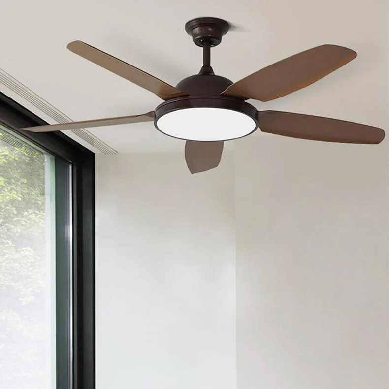 

52 Inch Vintage Ceiling Fans With Light Bedroom Home Fan 220v Ceiling Fan with remote control 220V ventilador de teto