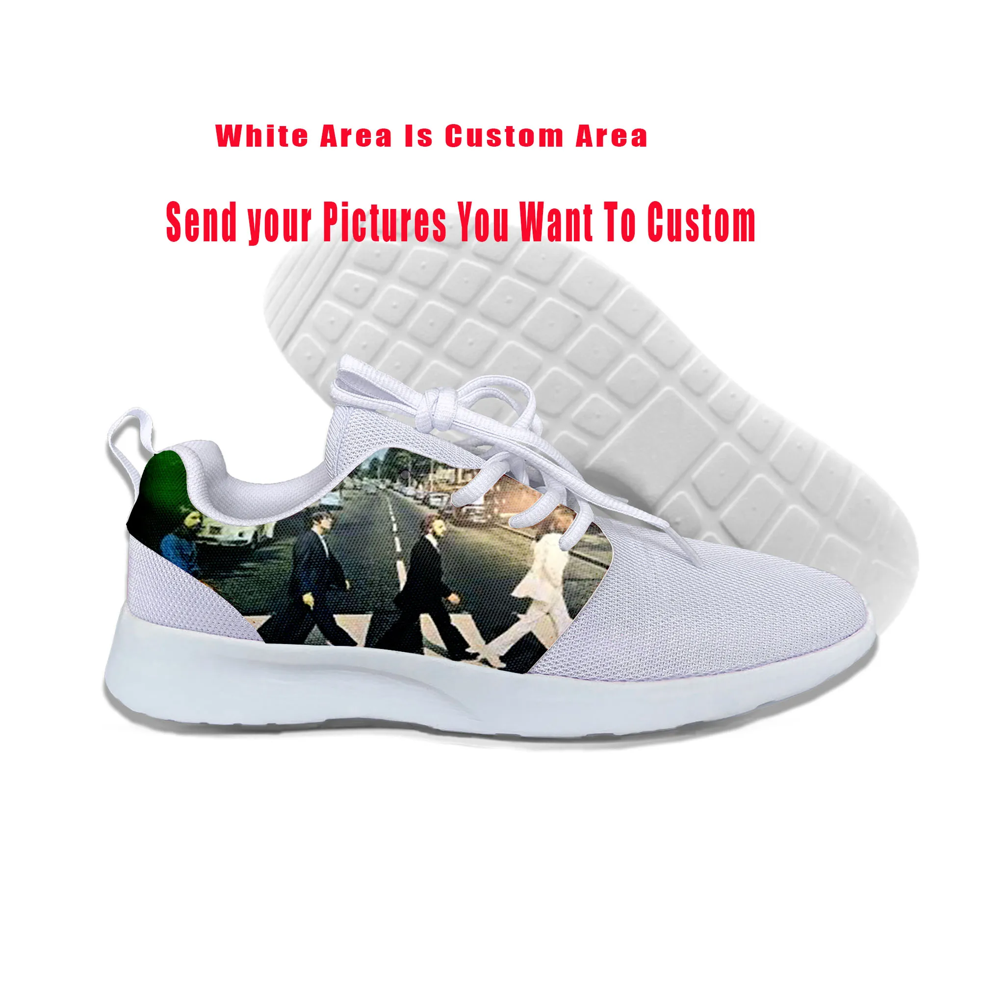 

2019 Hot Cool Fashion Vogue New Summer Handiness Casual Shoes 3D Printed For Man Woman Rock And Roll Music Funny The Beatlesi
