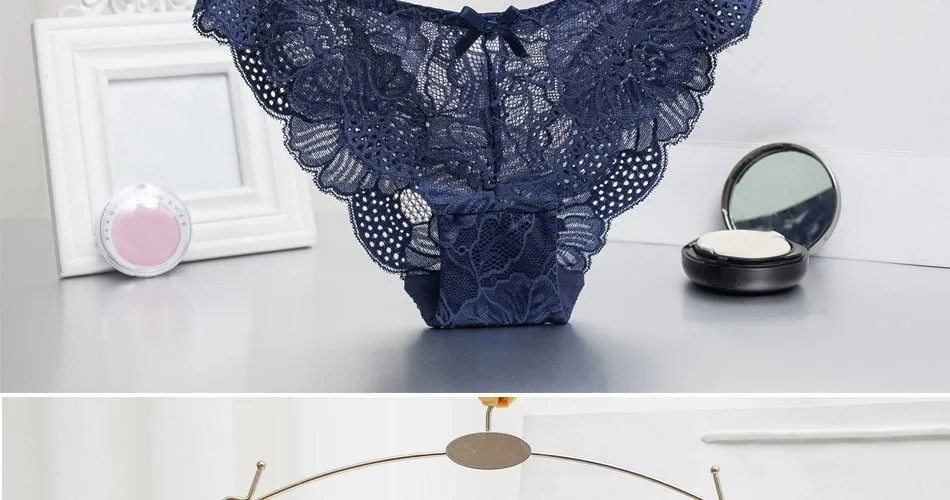 Women Sexy Lace Panties Women's Low Waist Cotton Briefs Underwear G-Strings Thongs Tangas Ladys Exotic Lingeries Intimates 22