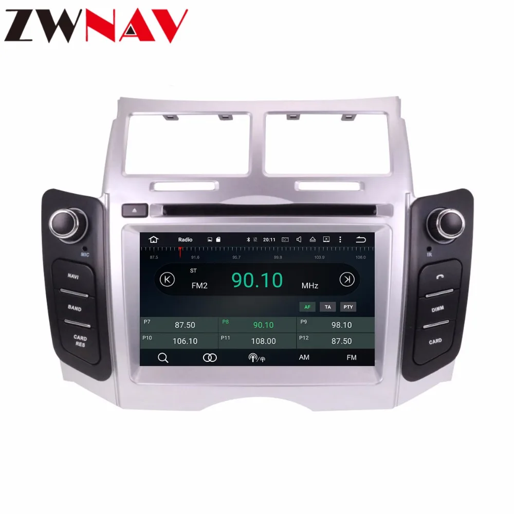 Clearance Quad core Android 9.1 Car DVD Stereo Multimedia Headunit for TOYOTA YARIS 2005-2011 Auto Radio GPS Navigation Video Audio stereo 3