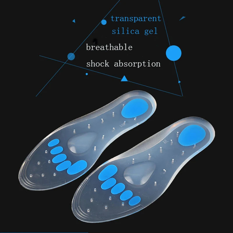 Медицинская стелька из силиконового геля для обуви плюсневая Подошвенная фасциит Подушка calcaneal spur амортизация Мягкая резка