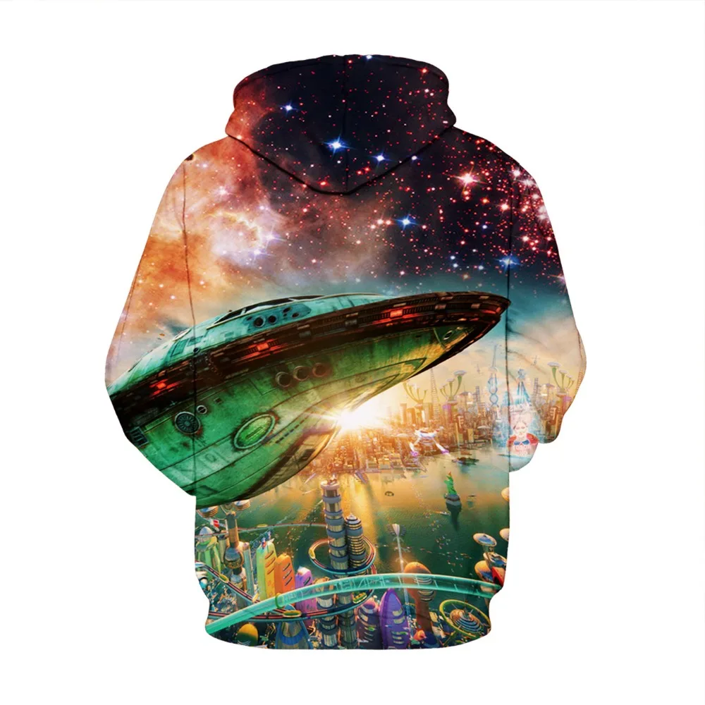 PLstar Cosmos 3d Hooded Men/Women Hoodies Print Cartoon Country UFO Galaxy Sweatshirts 3d Thin Pullovers size S-XXXL