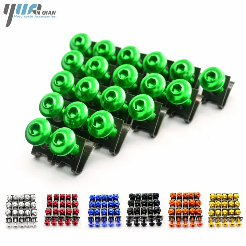

20 PCS Motorcycle M6 Fairing Bolts Screws For Triumph tiger 800/xc BMW S1000RR S1000R K1200sS F650 F800gs 2013 2014 2015 2016
