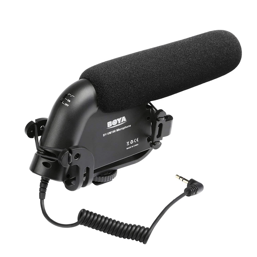 

BY-VM190P Professional Camera Microphone with Cover Windshiel Microphone for DSLR Video Camera Photography Studio Accessories