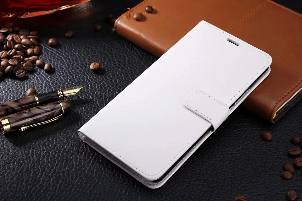 Для samsung i9150 держатель для карт чехол для samsung Galaxy Mega 5,8 i9152 i9150 P709 кожаный чехол для телефона кошелек флип-чехол - Цвет: White
