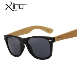 Очки с бамбуковыми дужками Для мужчин Для женщин солнцезащитные очки деревянный Брендовая дизайнерская обувь ретро Винтаж деревянные