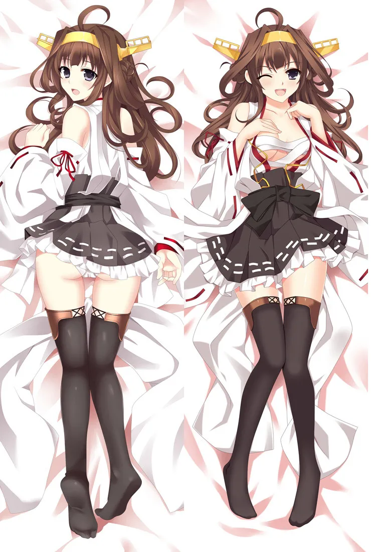 Japan Anime Kantai Collection Kongou Female Hugging Body Pillow Cover Case