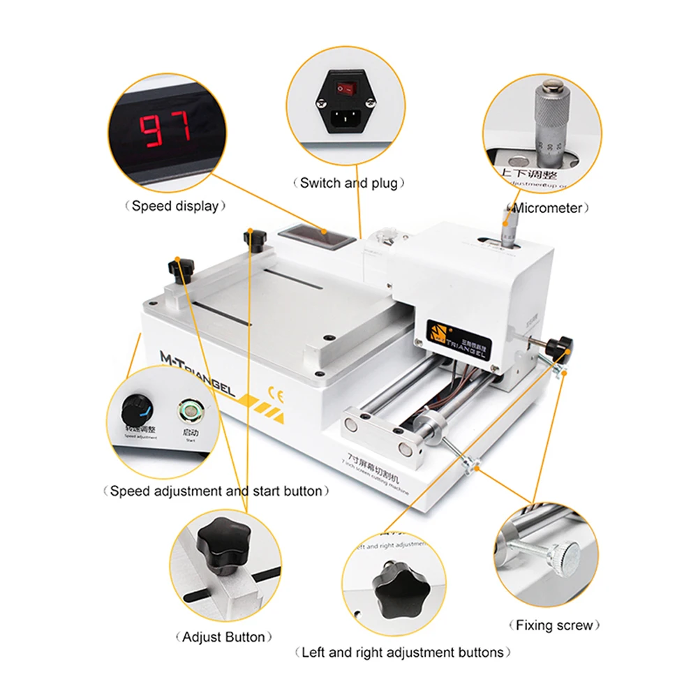 M-Triangel lcd машина для резки стекла телефон экран сепаратор для iPhone samsung huawei телефон lcd ремонт сенсорный экран ремонт