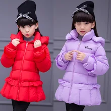 Kids Clothes 2019 new Pure color Long sleeve Girls Winter Coat High collar clothes cotton Jacket 3-12 Baby Girl Clothes цена Kids Clothes 2019 new Pure color Long sleeve Girls Winter Coat High collar clothes cotton Jacket 3-12 Baby Girl Clothes цены онлайн