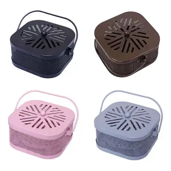 

Mosquito-Repellent Incense Box Mosquito Coils Insect Rack With Cover Metal Mosquito Killer Incenses Burner Holder For Home