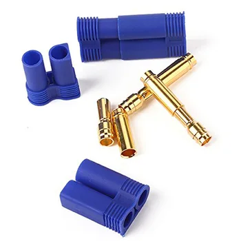 

5set EC5 Male Female Gold Plated Pins Connector Plug 5mm Bullet + Sheath BDF99