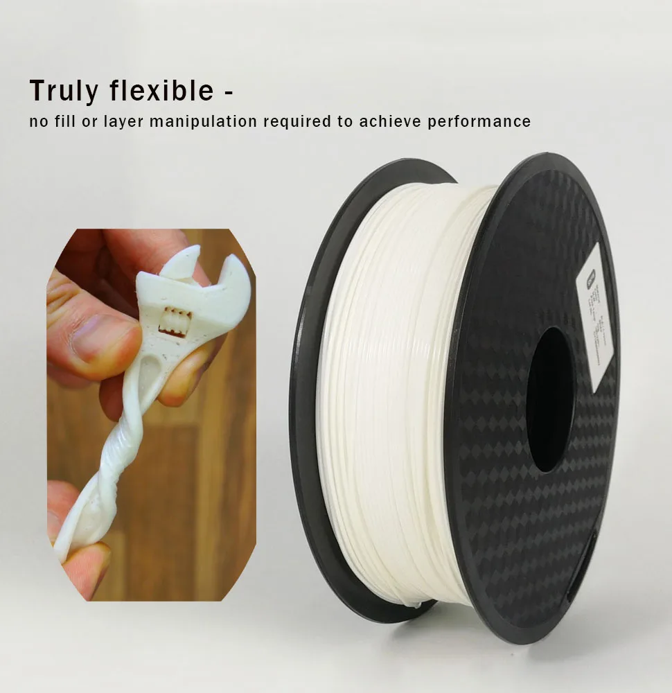 3D Printing Filament TPU Flexible Filament TPU Flex Plastic for 3D Printer 1.75mm 1KG 3D Printing Materials Purple