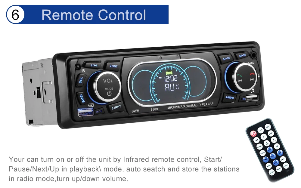 Двойной USB автомобильный радиоприемник с Bluetooth 1Din автомобиль радио Coche Регистраторы автомобильный стерео Мультимедийный Плеер MP3 FM Вход SD часы в тире AUX FM