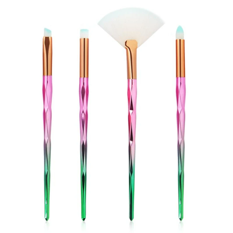 

MAANGE 4PCS Professional Makeup Brushes Foundation Eyebrow Eyeliner Blush Cosmetic Concealer Brushes Sets Kits brochas pinceaux