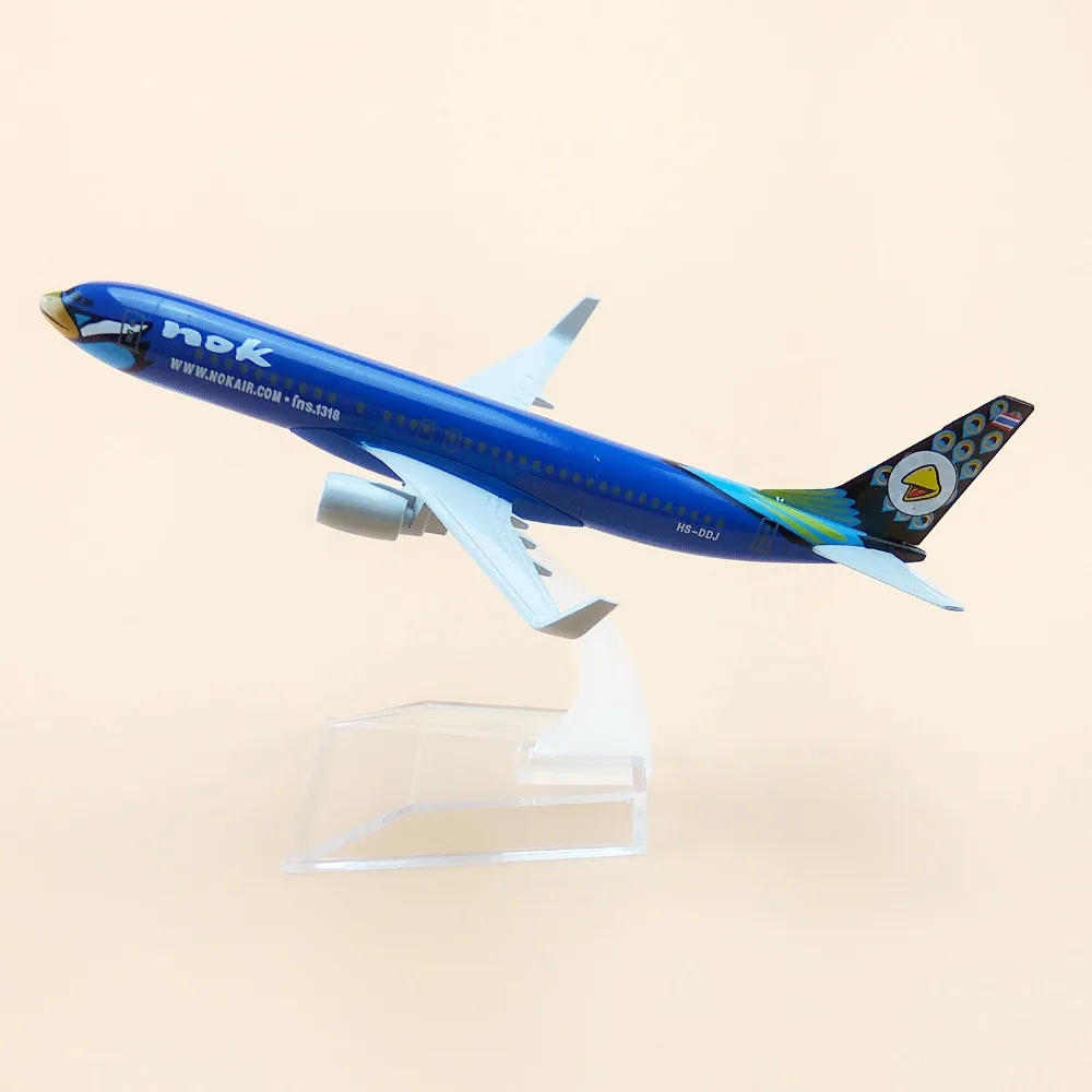 16 см сплав металла синий Тайский NOK B737 Air Airlines Boeing 737 Airways модель самолета Модель w