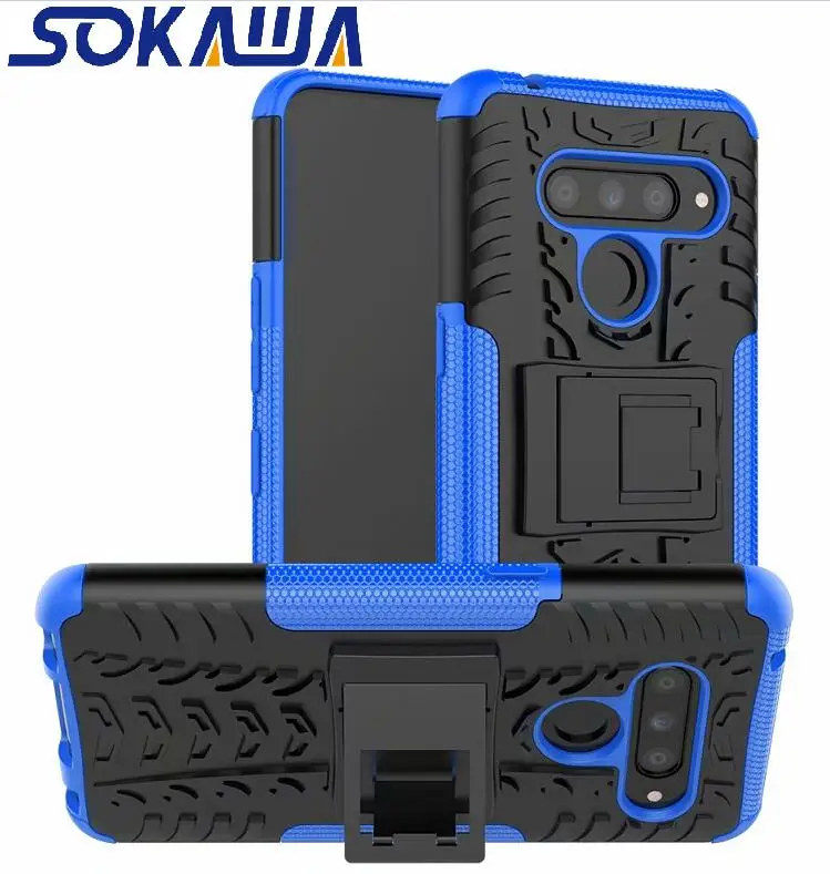 Для LG V50 ThinQ/G8 ThinQ/K40 K12 Plus X4 2019 жесткий чехол + закаленное стекло силиконовый