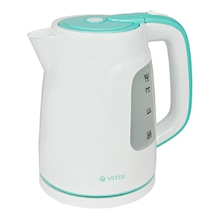 Чайник электрический Vitek VT-7022W (Мощность 2200 Вт, корпус из пластика, 1.7 л, подсветка корпуса, отсек для хранения шнура)