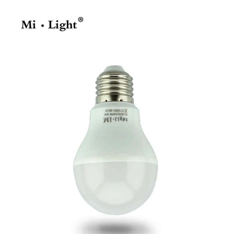 Mi Light 2 4G AC86 260V E27 6W Wifi двойной белый CCT Светодиодная лампа Беспроводная регулировка