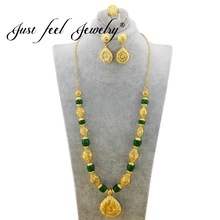 Просто чувствую Индии Стиль золото Цвет слеза кулон Цепочки и ожерелья серьги кольца Мода 3 цвета бисер для свадебных украшений аксессуары