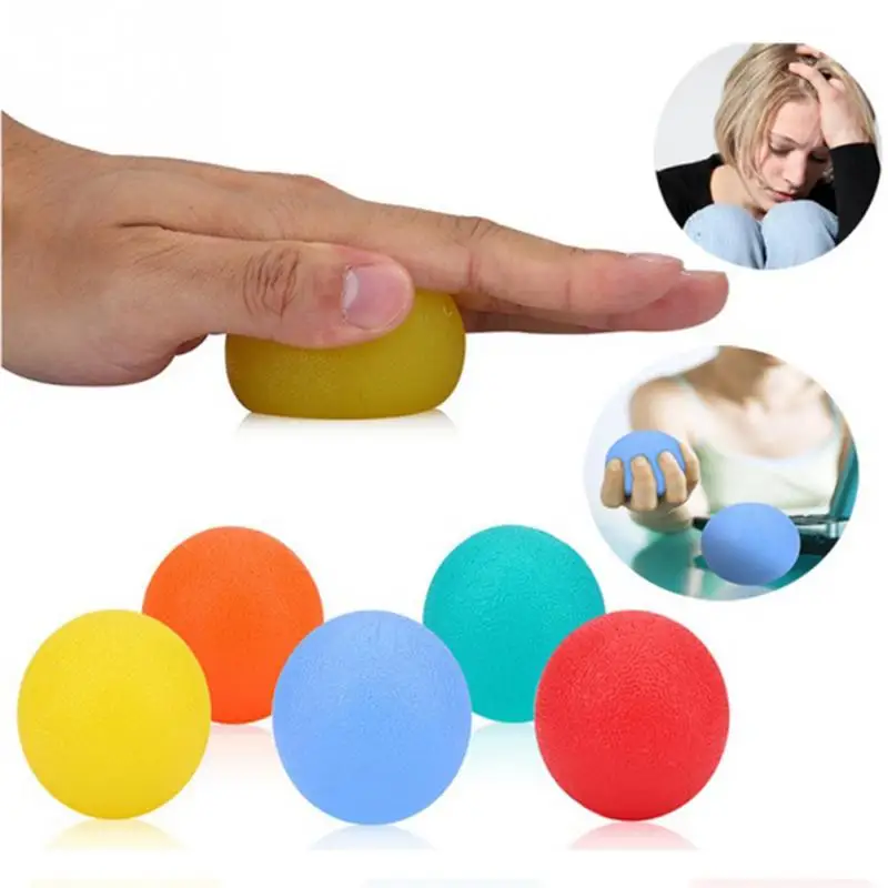 

Silicone Massage Therapy Grip Ball For Hand Finger Strength Exercise Stress Relief Decompression Ball Hot Sale Fitness Equipment